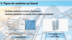 An&aacute;lisis no lineal en ingenier&iacute;a estructural: Pushover y Time-History