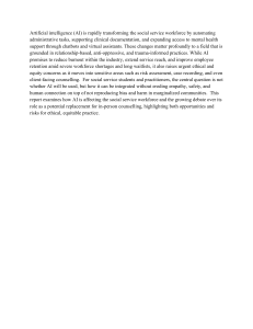 AI in Social Services: Opportunities and Risks