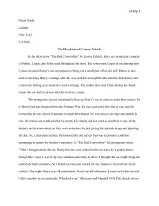 Literary Analysis: Rhetorical Devices in 'The Red Convertible'
