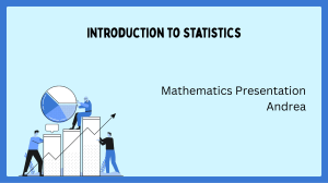 Understand Statistical Investigations Involving Data for Discrete and Continuous Numerical Variables Mathematical Presentation in Blue White Illustration Style