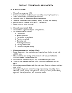 Science, Technology, and Society: Definitions & Interconnections