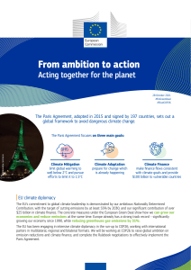 EU Climate Action: From Ambition to Action