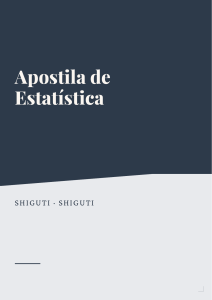 Apostila de Estat&iacute;stica: Guia de Estudo sobre Estat&iacute;stica