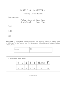 Math 415 Midterm 2 Exam