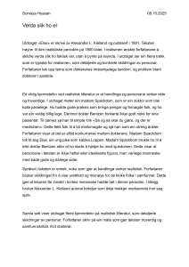 Verda slik ho er: Analyse af Kiellands 'Else' og realisme