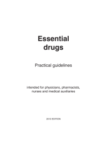 Essential Drugs Practical Guidelines 2010 Edition