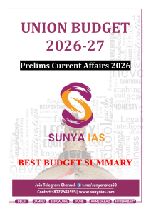 Union Budget 2026-27 Summary
