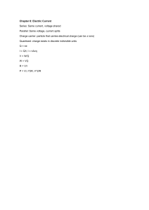 Electric Current & Kirchhoff's Laws - Physics Chapter