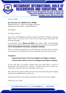 Fifth Instabright National Literary Awards 2026