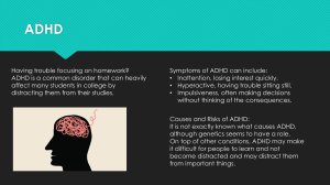 ADHD: Symptoms, Causes, and Impact on College Students