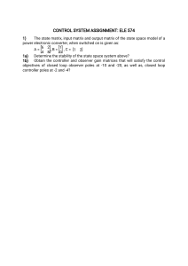 Control System Opgave: ELE 574