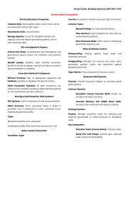 Study Guide: Building Systems - Soils & Excavations