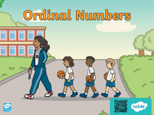 Ordinal Numbers Worksheet for Elementary Students
