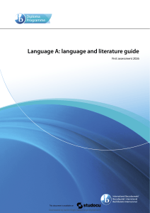 IB Language A: Language and Literature Guide 2026
