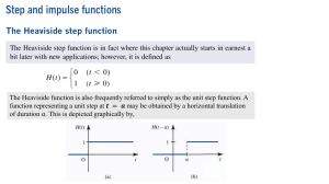 Heaviside Step Function: Definition & Applications