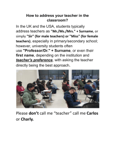 How to Address Your Teacher: UK & USA Guide