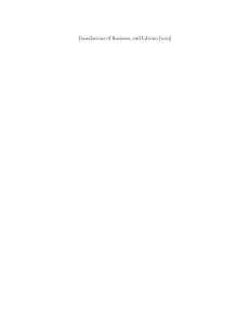 Foundations of Business 2nd Edition Textbook