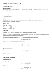 Formelsamling for numerisk analyse &ndash; PNS