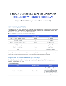 1-Hour Dumbbell & Push-Up Board Full-Body Workout