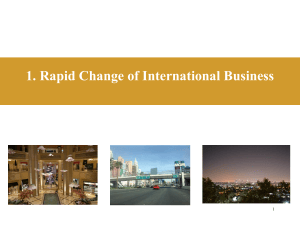 Rapid Change of International Business: Key Concepts & Case Studies