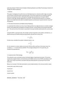 IoT Sensor Network Queuing Performance Lab Report