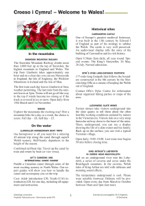 Croeso i Cymru! &ndash; Welcome to Wales! Sample Exam