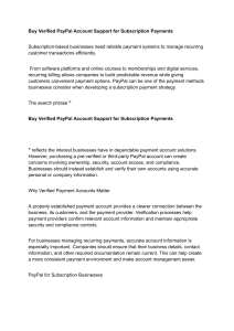 PayPal for Subscription Businesses: Best Practices