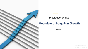 Macroeconomics Lecture: Long-Run Growth Overview