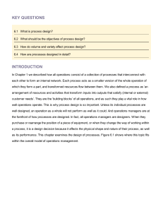 Process Design in Operations Management