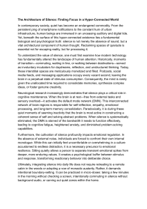 The Architecture of Silence: Focus in a Hyper-Connected World