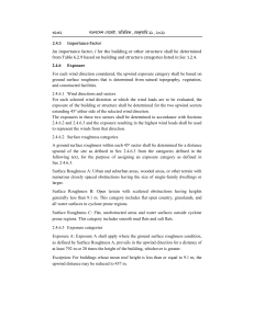 Bangladesh Building Code: Wind Exposure Categories