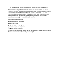 Causas del uso de dispositivos m&oacute;viles en ni&ntilde;os de 1 a 5 a&ntilde;os