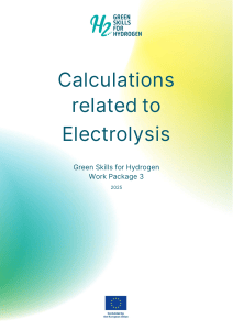 Calculations related to Electrolysis: AEL, PEMEL, SOEL Efficiencies