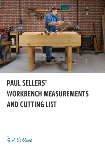 Paul Sellers' Workbench Measurements & Cutting List