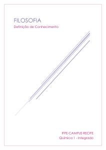 Defini&ccedil;&atilde;o de Conhecimento: An&aacute;lise Tripartida de Plat&atilde;o e Gettier
