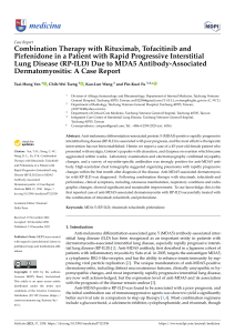 Rituximab, Tofacitinib, Pirfenidone for MDA5-Associated RP-ILD: Case Report