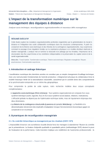 etude academique management hybride