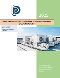 Cours d'installation de climatisation