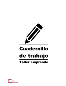 Gu&iacute;a de Plan de Negocios: Cuadernillo de Trabajo Taller Emprende