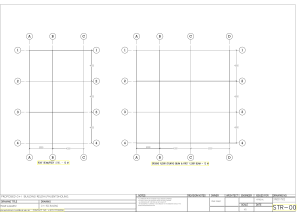 G+1 RCC Building Frame Alignment Drawing - Phuentsholing