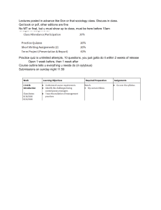 Management Course Syllabus: Talent & Evidence-Based Practices