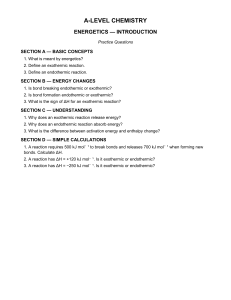 A-Level Chemistry Energetics Practice Questions