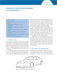 Introduction to Mechanisms and Kinematics Chapter 1