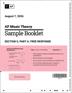 AP Music Theory Sample Booklet - Free Response