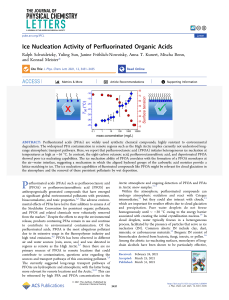 Ice Nucleation Activity of Perfluorinated Organic Acids