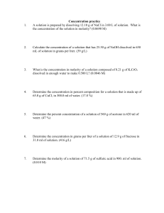 Concentration Practice Problems Worksheet