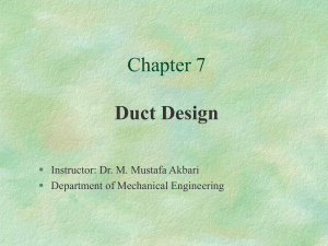 Chapter 7: Duct Design - Air Duct Types, Construction, & Sizing
