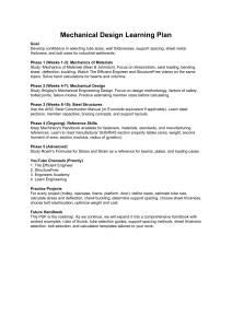 Mechanical Design Learning Plan: A Structured Guide