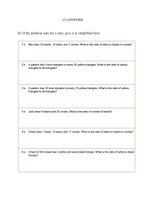 Classwork: Ratio Problems and Simplification