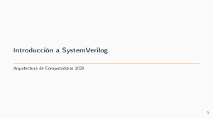 Introducci&oacute;n a SystemVerilog - Arquitectura de Computadoras 2026